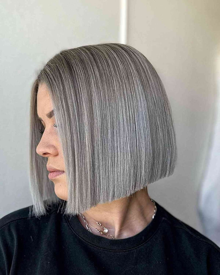 31 Stunning Grey Balayage Hair Color Ideas for Women of All Ages