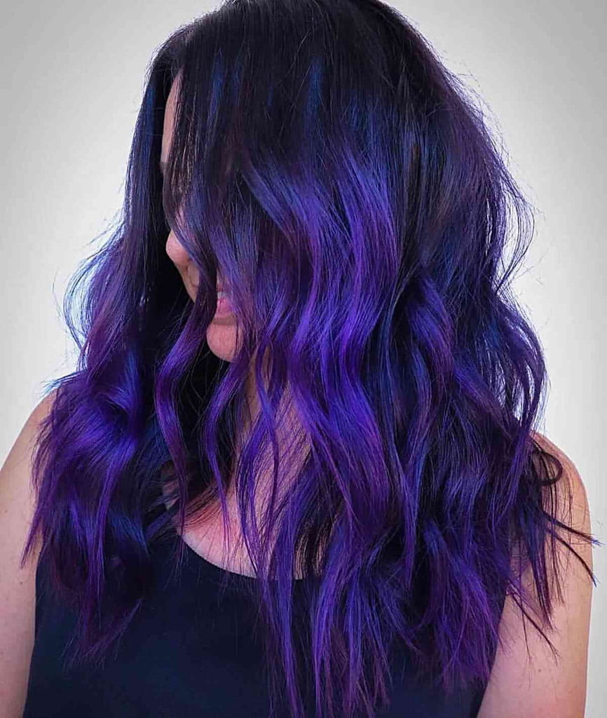 Amazing Examples of Blue and Purple Hair in 2024