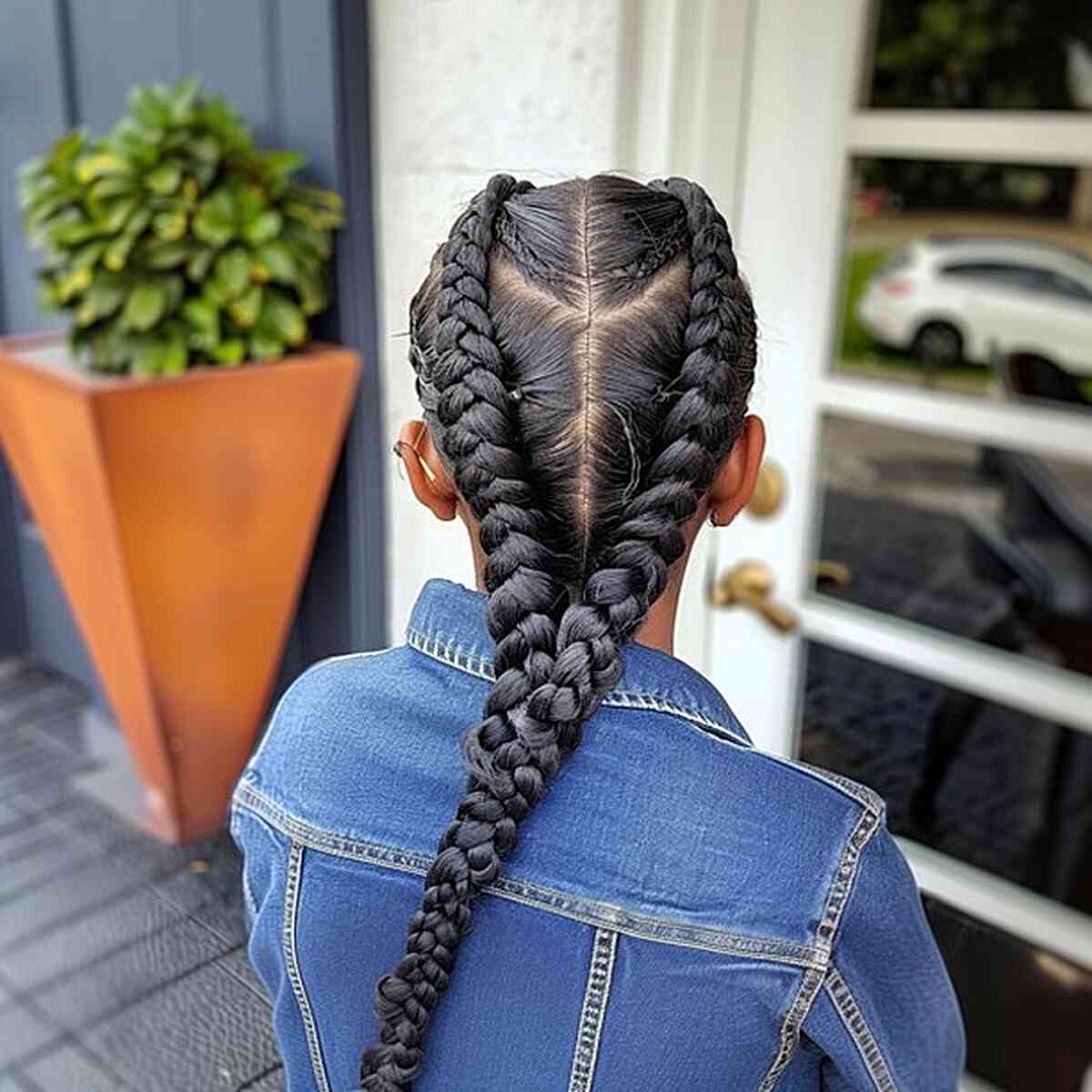 Smooth Two-Strand Braids