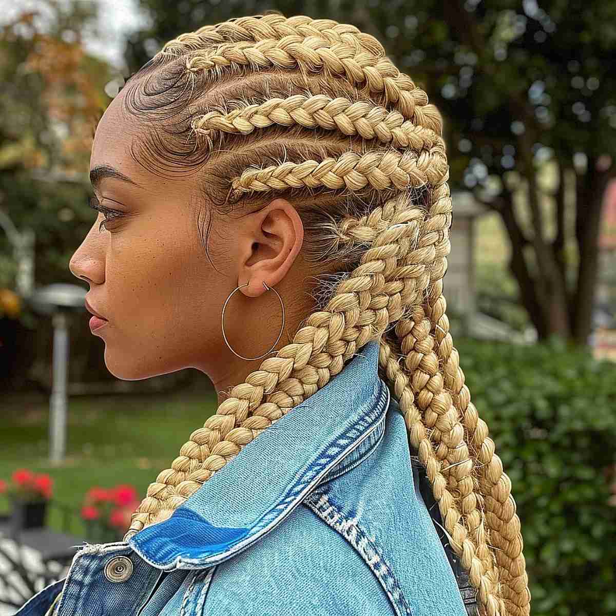 Creating Ghana Braids on Blonde Hair