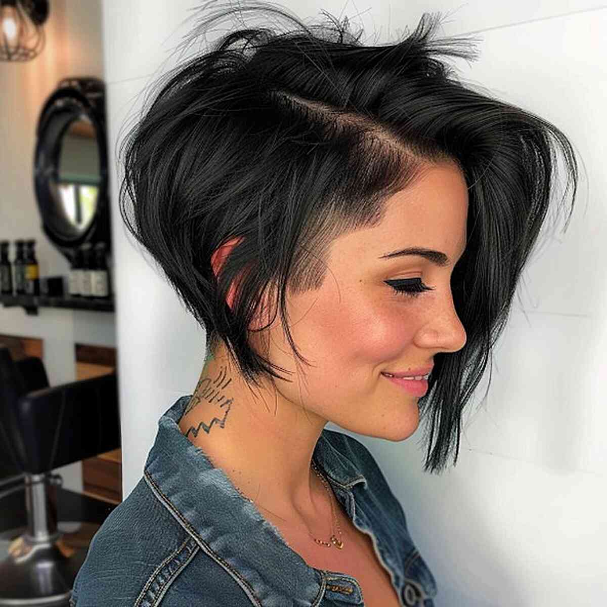 Undercut Inverted Bob
