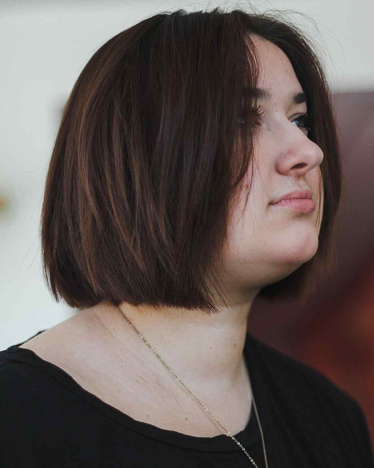 Beautiful Brown Bob with Even Length