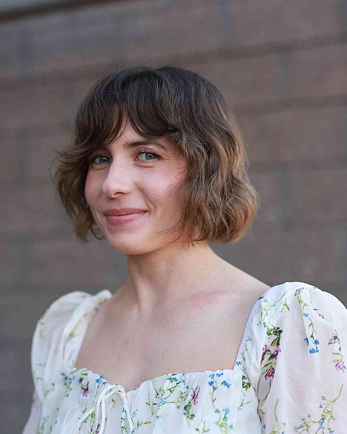 Gentle Parisian Bob with Delicate Waves