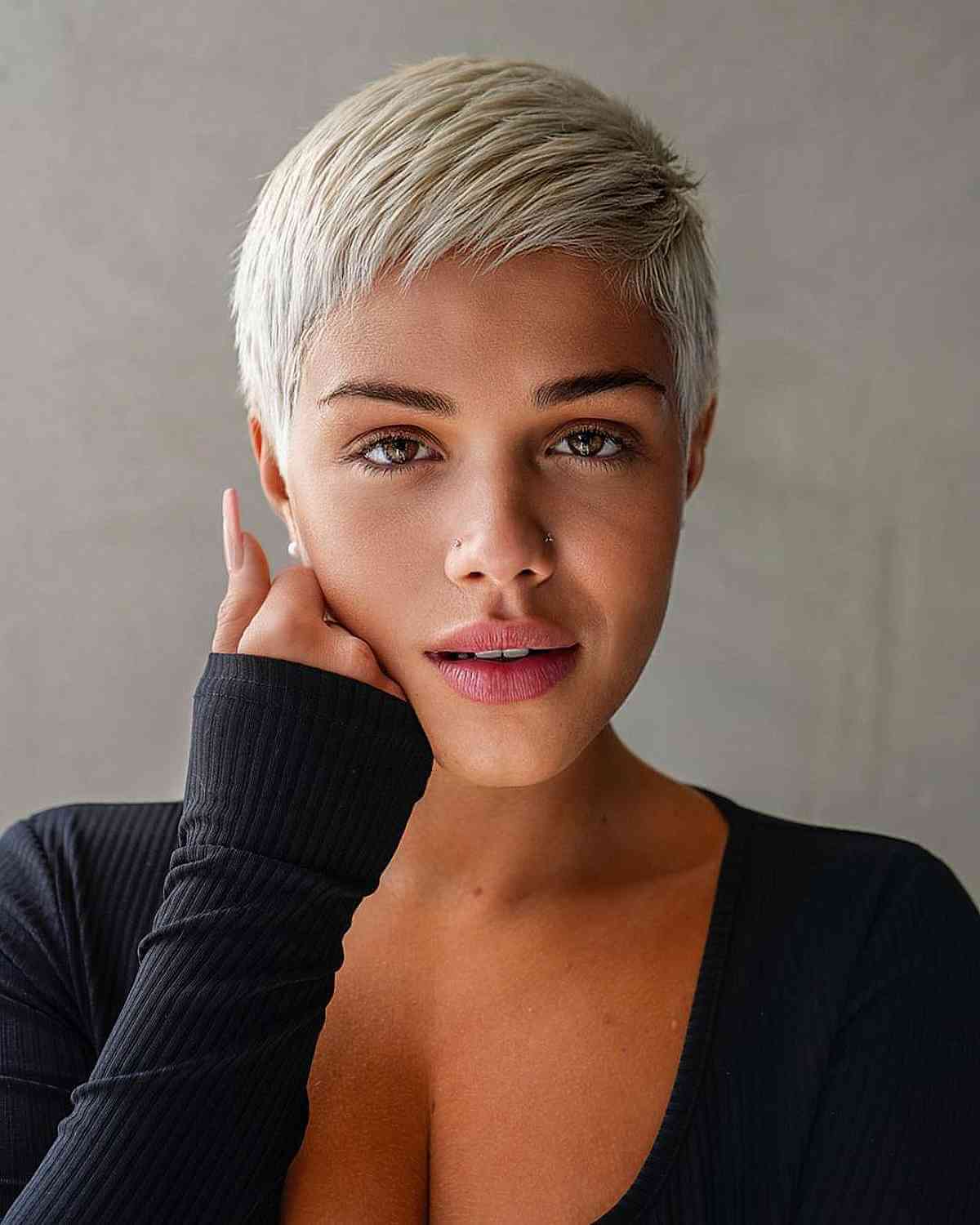 Soft and Chic Pixie Hairstyle
