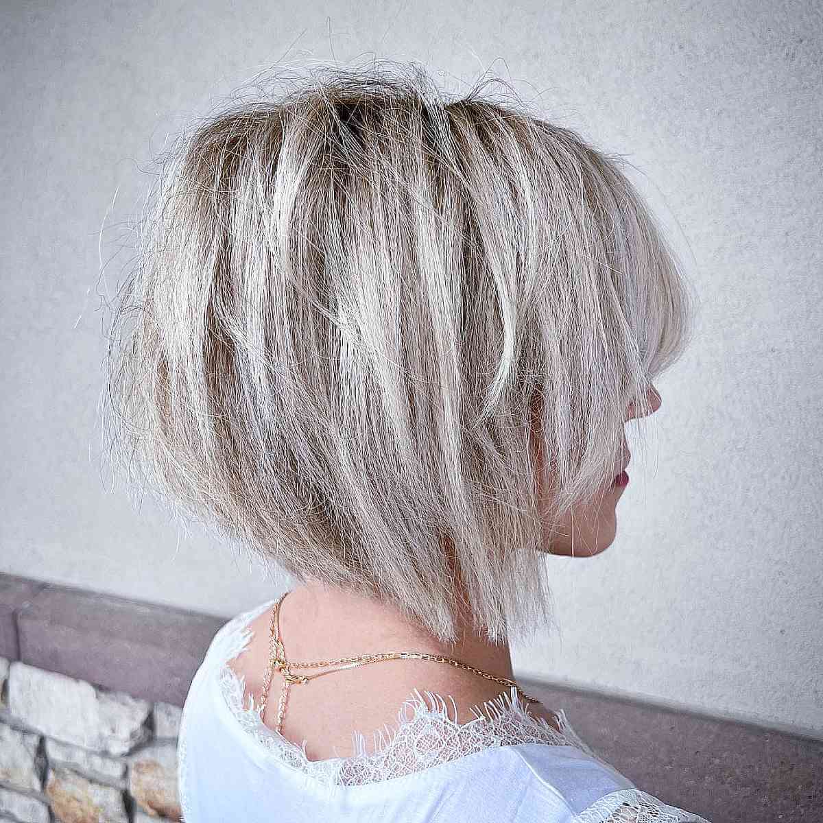 Subtle Short Bob with Textured Layers
