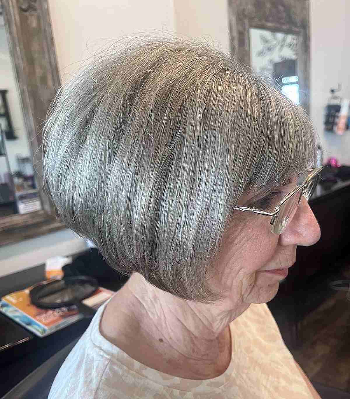 Age-Defying Bob Hairstyle for Mature Women