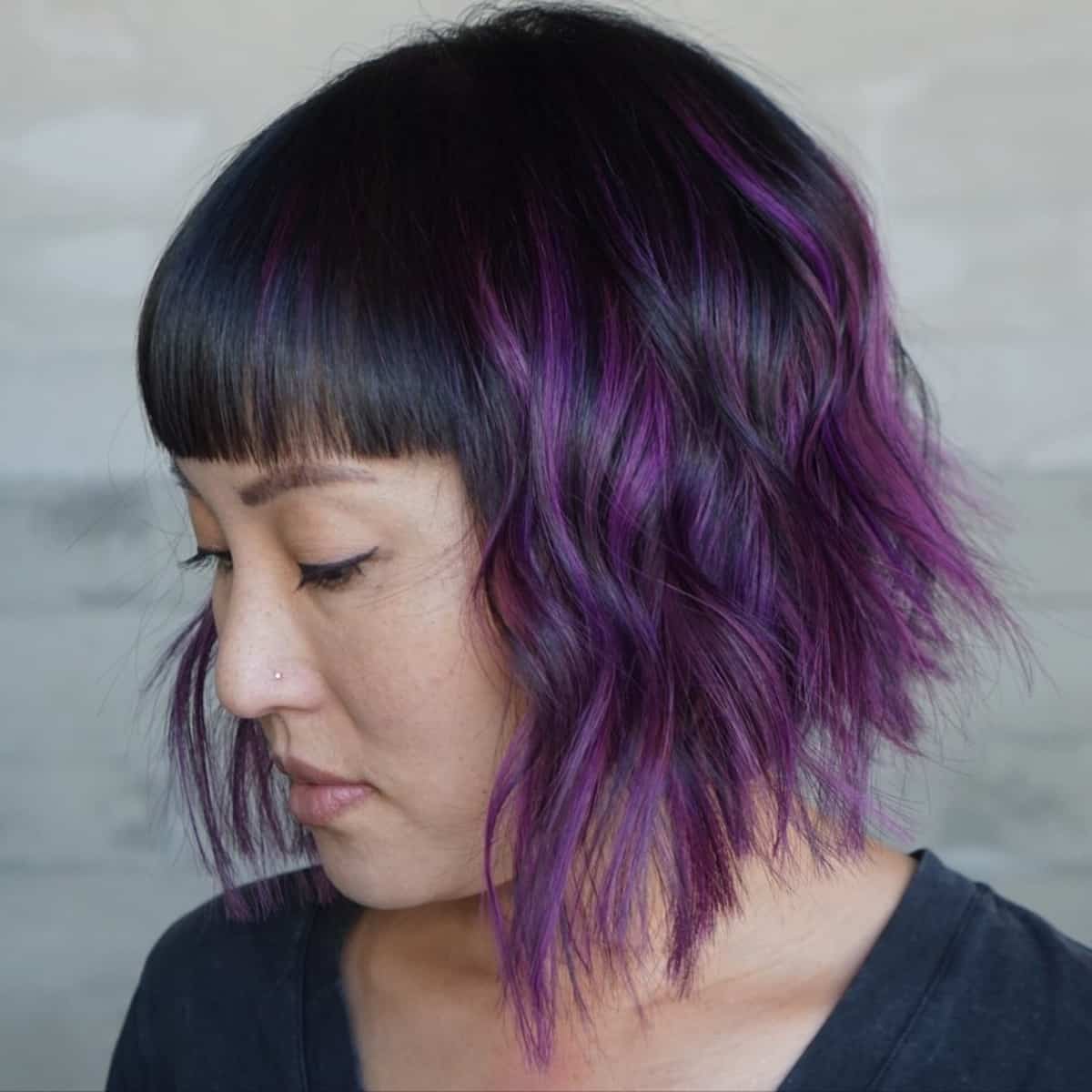 Make a Statement with Purple Ombre