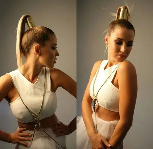 Modern and Playful Ponytail
