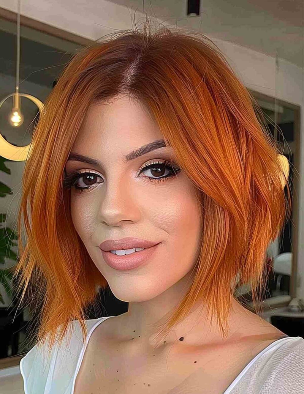 Elegant Versatile Mid-Length A-Line Bob Cut