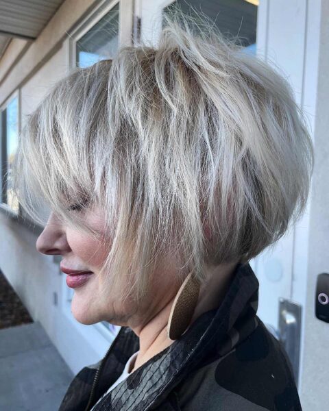 Revitalizing Contemporary Fresh A-Line Bob Hairstyle Cut