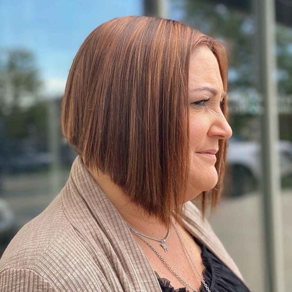 Smooth and Chic Sleek A-Line Bob Hairstyle Cut for an Elegant Appearance