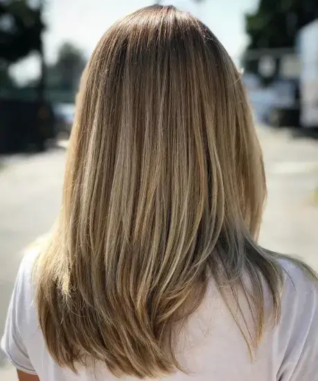 Subtle Balayage Highlights and Lengthy Layers