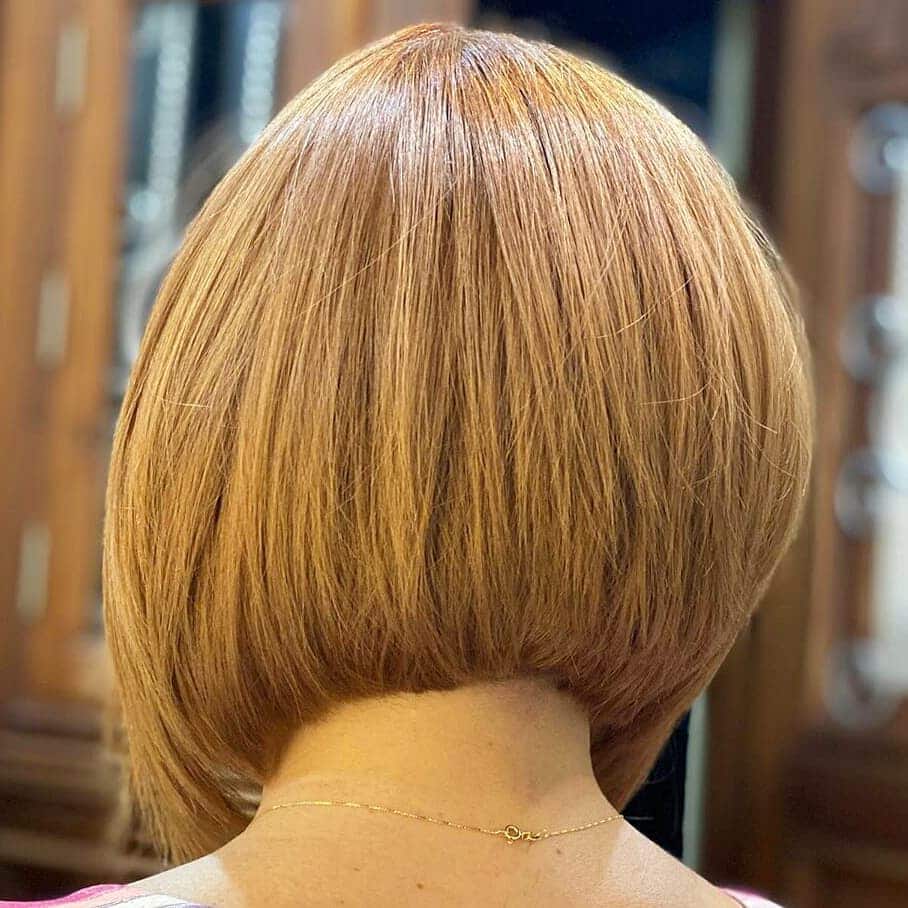 Elegant Concave Bob with a Rear View
