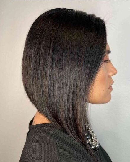 Stylish Professional A-Line Lob Cut with Classy Finish