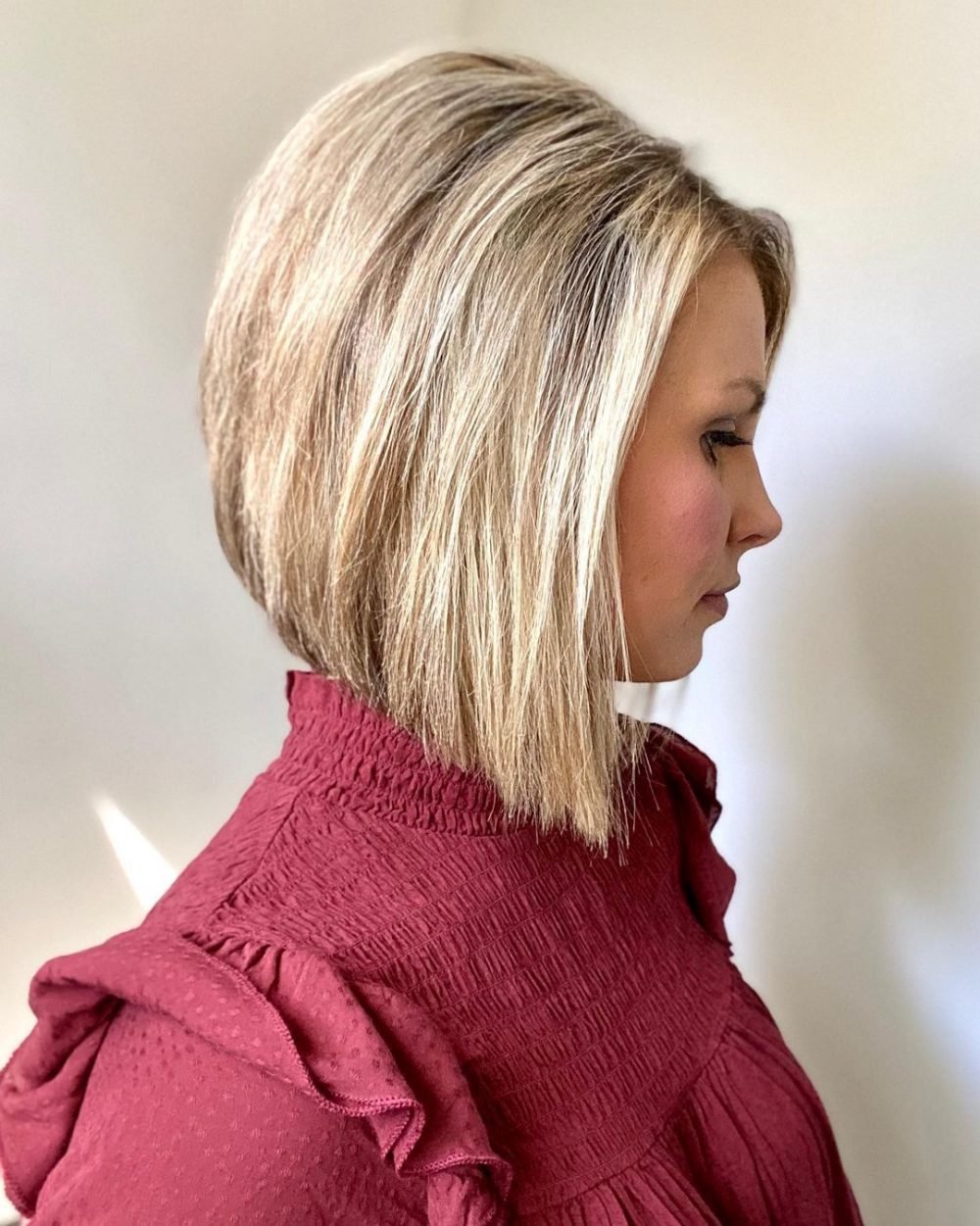 Textured Bob for Round Faces
