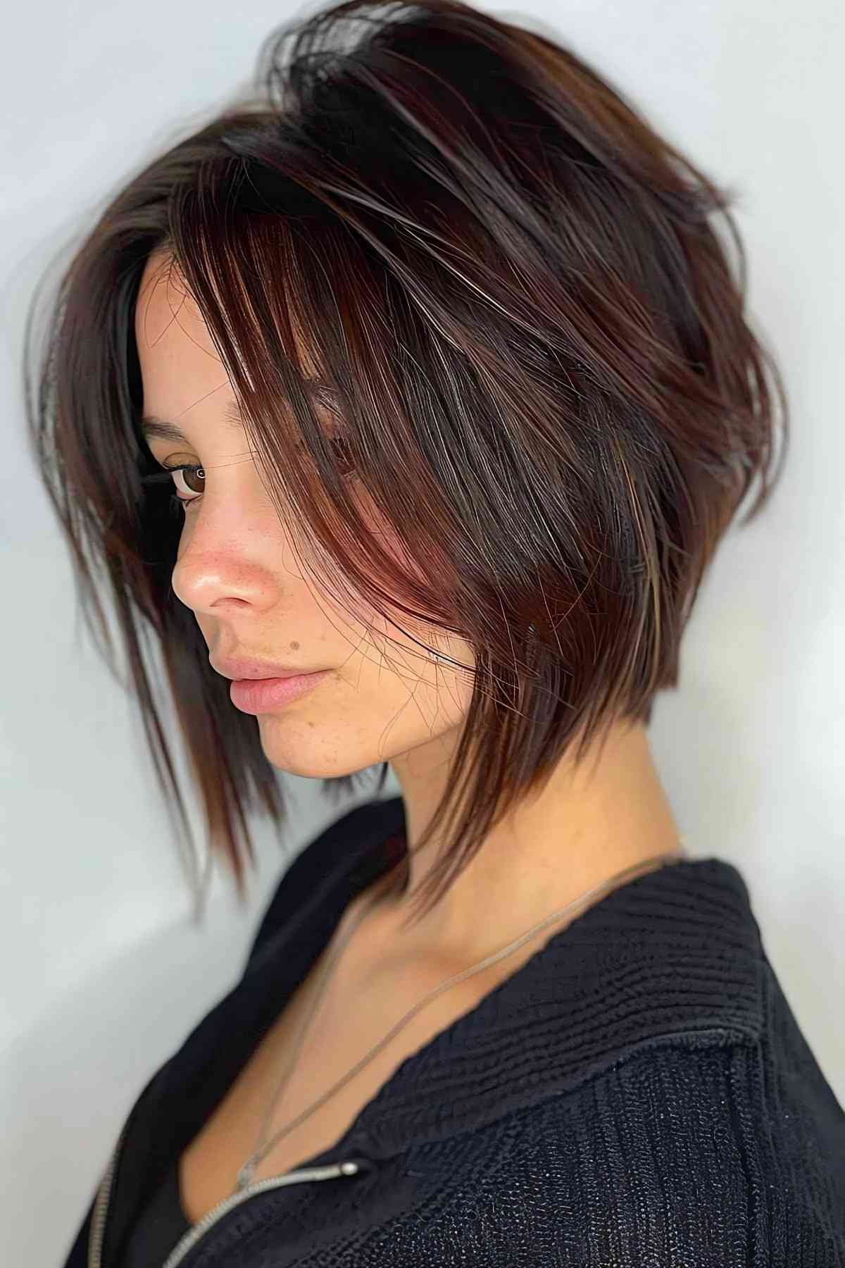Experiment with Brown Highlights on Dark Hair