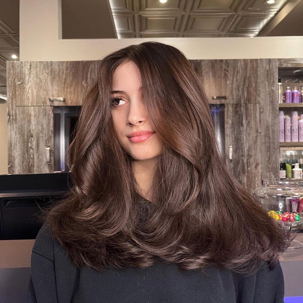 Timeless Blowout with Deep, Luscious Browns