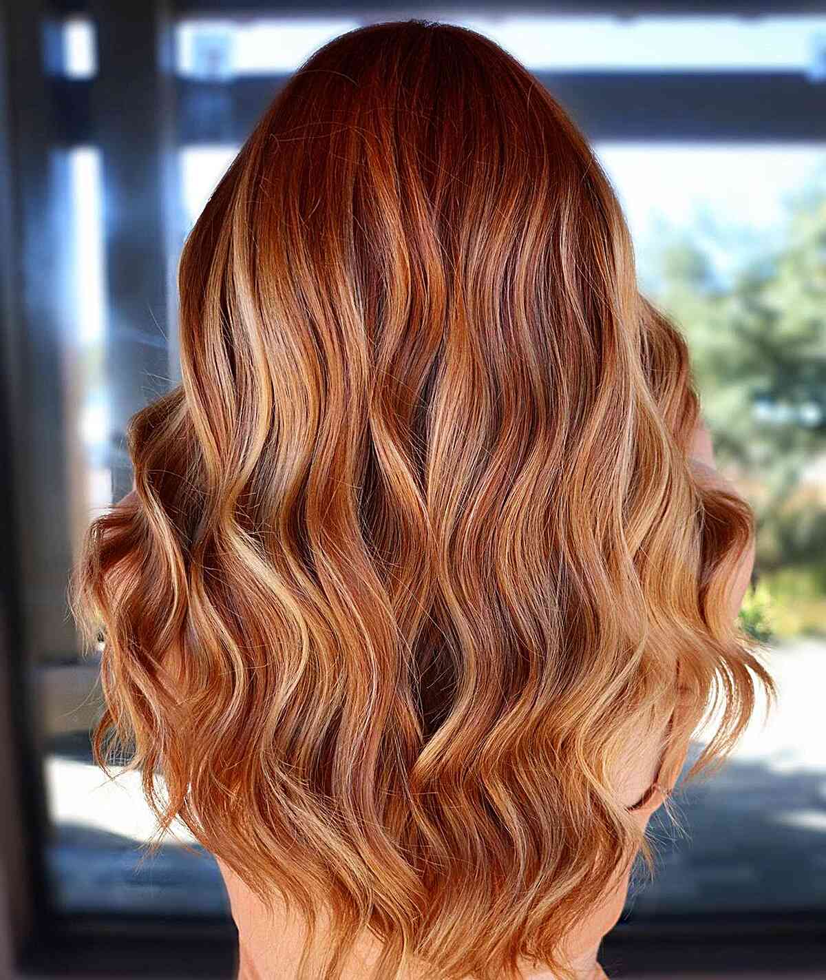 Vibrant Bright Copper with Golden Highlights